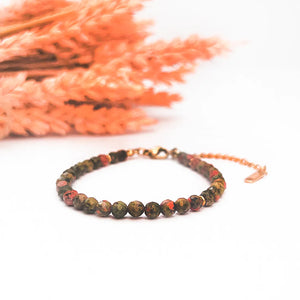 Orabelle Unakite Facets Bracelet