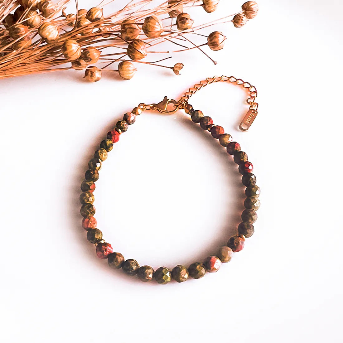 Orabelle Unakite Facets Bracelet