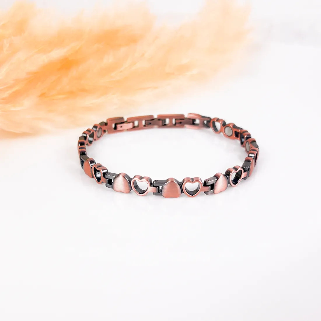 Spirited Hearts Copper Bracelet with Magnets