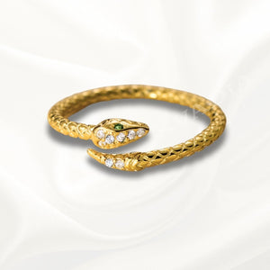 Svadia Golden Coil 925 Silver Ring