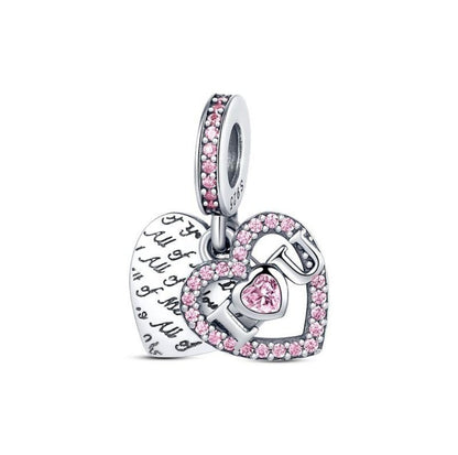 Pink Heart Charm