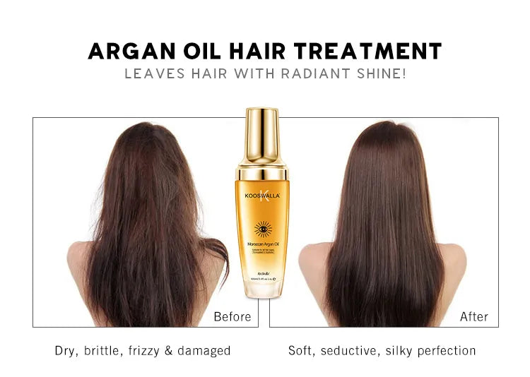 Argan oil hair serum for dry hair