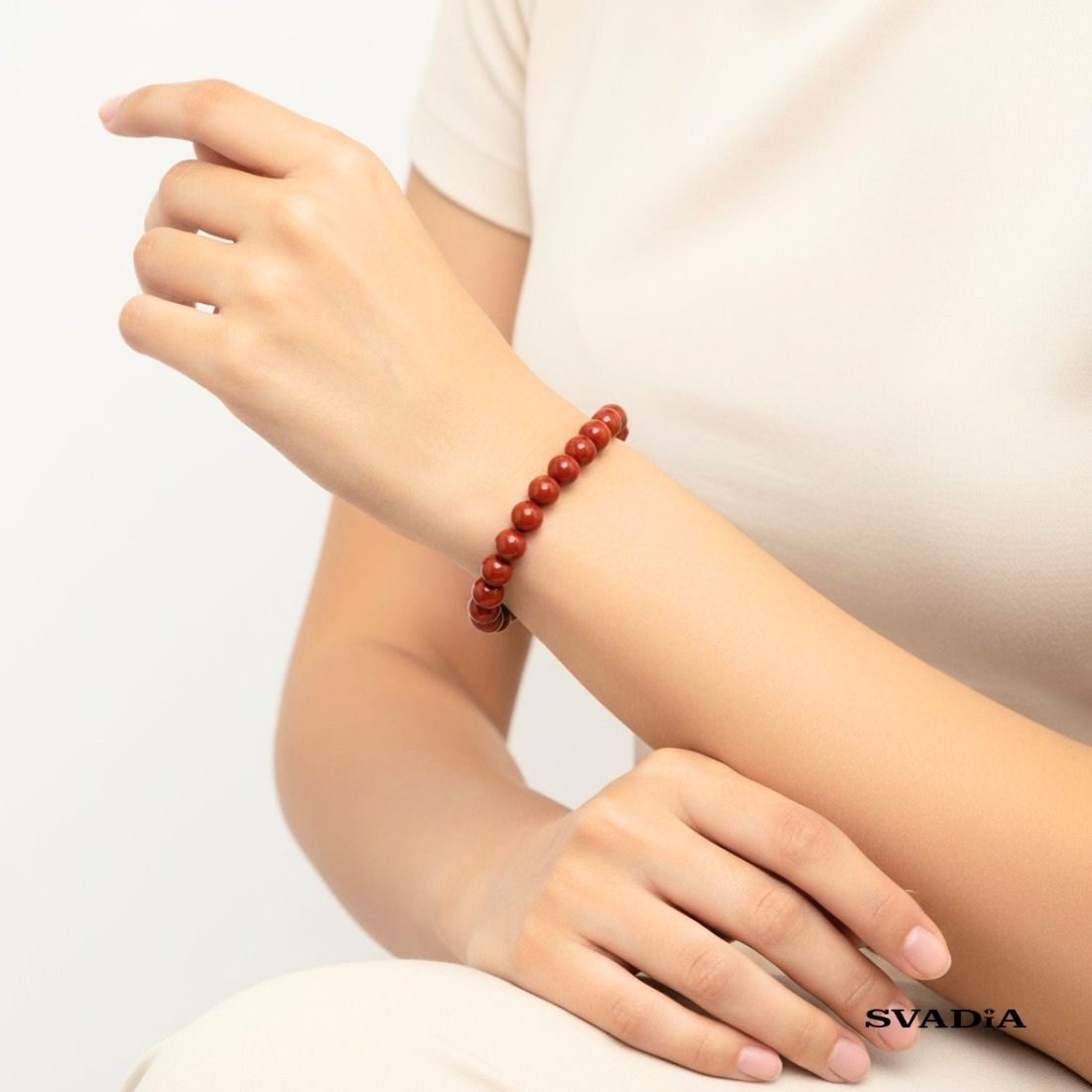 Bohemian Red Cinnabar Bracelet