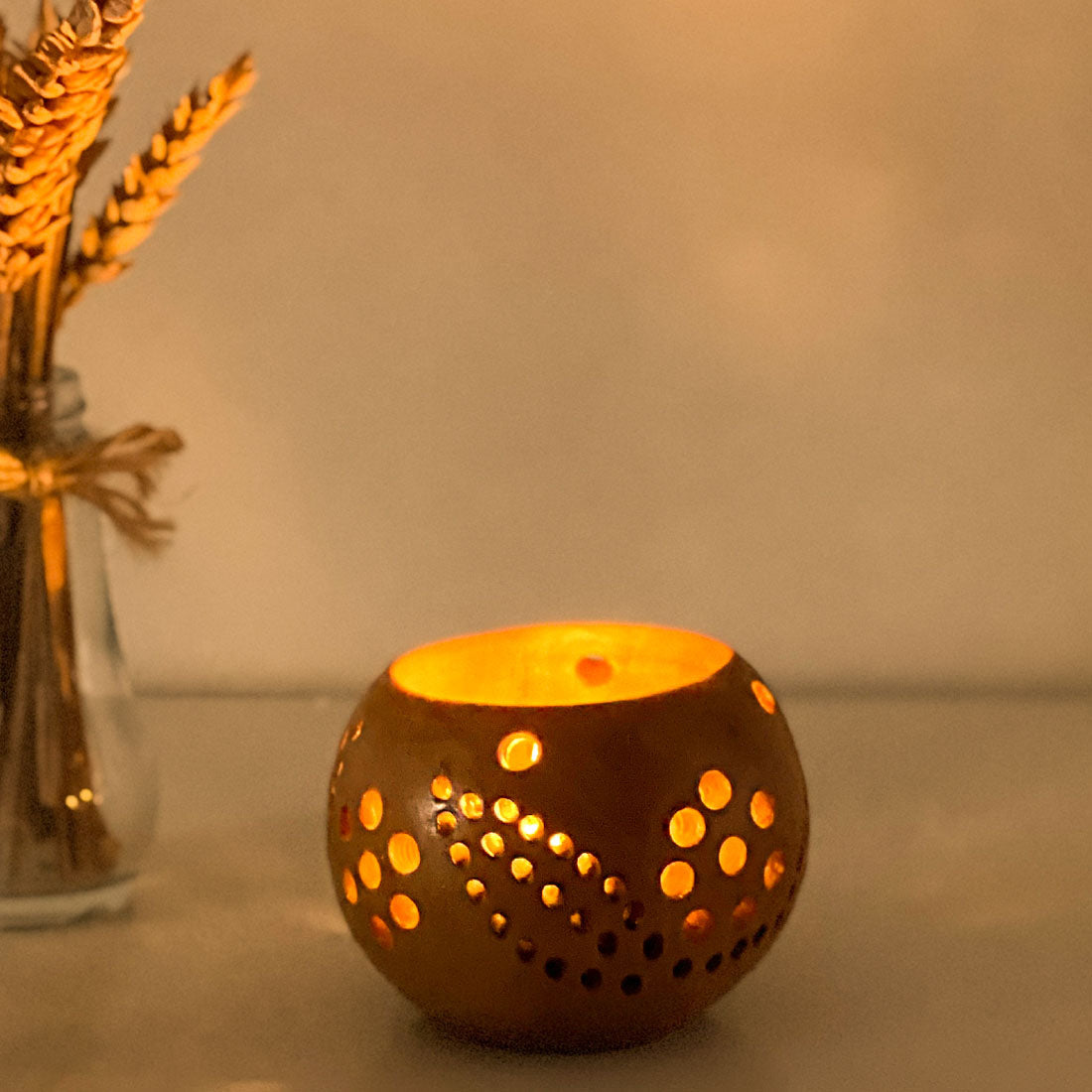 Wooden Candle Holder