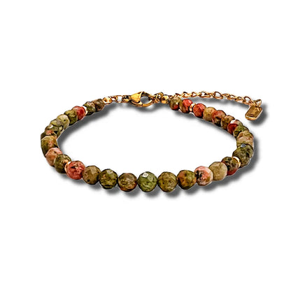 Orabelle Unakite Facets Bracelet
