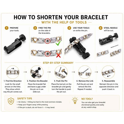 Soulful Connection Stainless Steel Bracelet with Magnets
