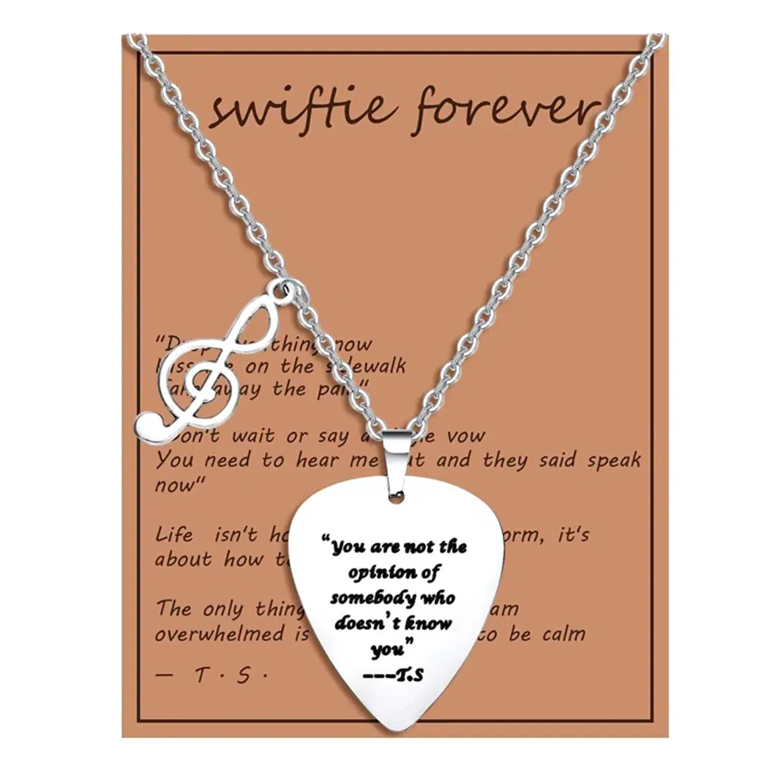 Taylor Swift Inspired Musical Necklace