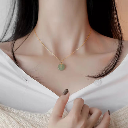 Timeless Fortune Jade Pendant Necklace