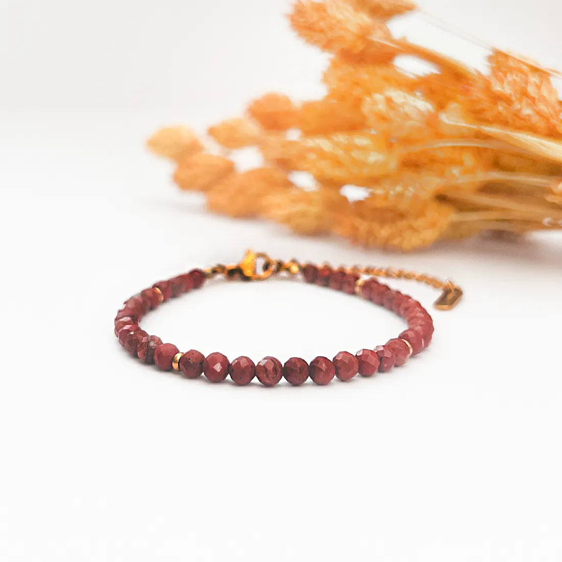 Timeless Red Jasper Facets Bracelet