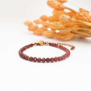 Timeless Red Jasper Facets Bracelet