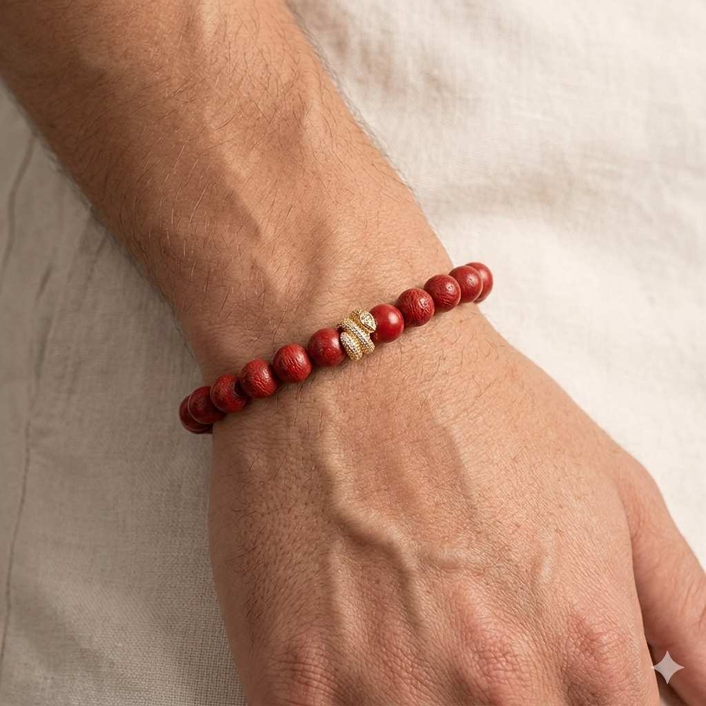 Snake Charm red Bracelet