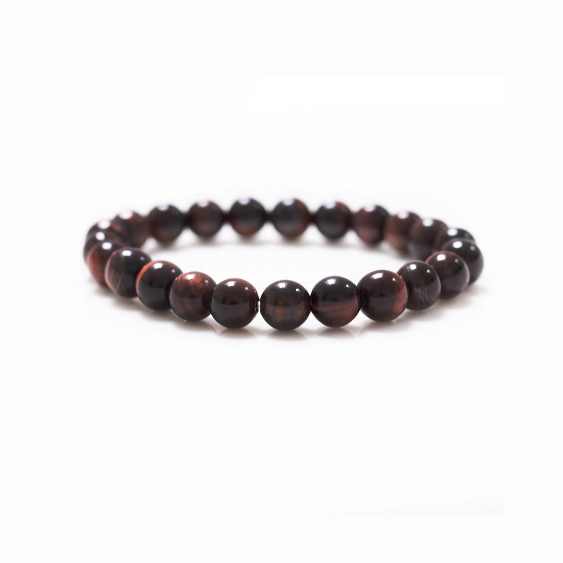 Red Tiger Eye Garnet Bracelet 8mm