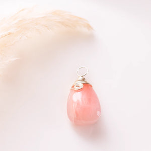 Rose Quartz Drop Pendant